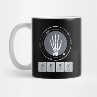 Bony skeletal hand x ray Mug